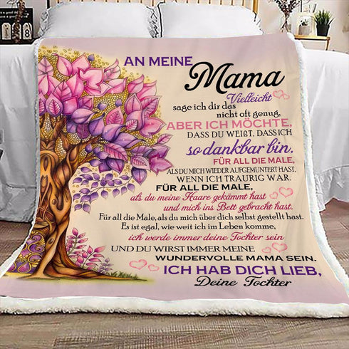 "An meine Mama" Decke - Baum